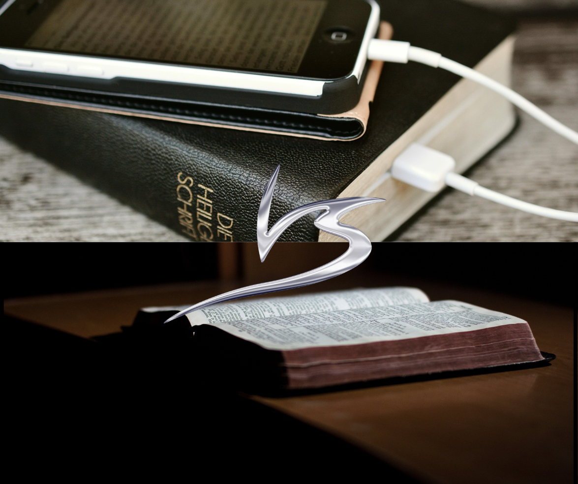 Image qui illustre bible papier et électronique